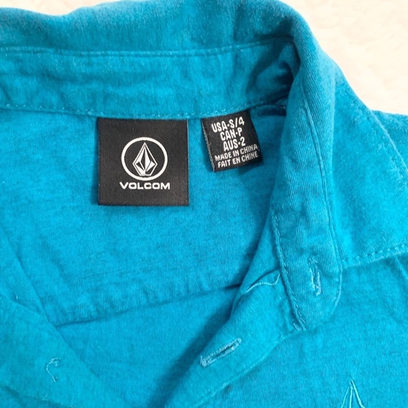 Volcom | Polo Short Sleeve Shirt Boys Size 4 Collared - Picture 9 of 9